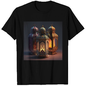 Discover Ramadan lanterns hyper realistic hyper details T Shirts