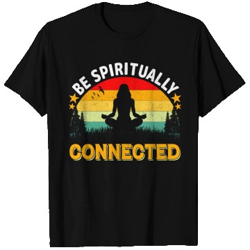 Discover Be spiritually connected yoga Vintage T Shirts