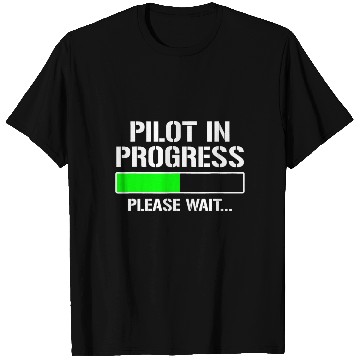 Discover Pilot In Progress Funny Flight School Student T Shirts