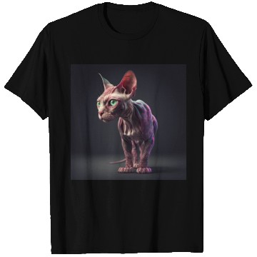 Discover Canadian Sphynx cat with transparent skin T Shirts