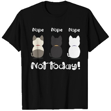 Discover Nope not today three cute kittens illustration T Shirts