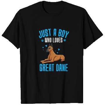 Discover Just A Boy Who Loves Great Dane T Shirts