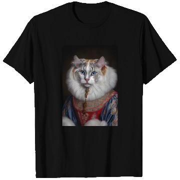 Discover American Curl Prince Cat Breed Portrait Royal Rena T Shirts