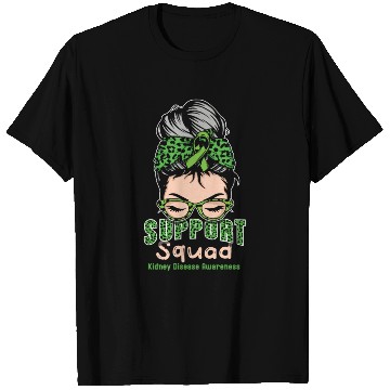 Discover Support Squad Green Kidney Disease Awareness Month T Shirts