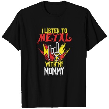 Discover Metal With Mommy Metal Kid Music Lover Rocker T Shirts