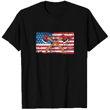 Discover Patriotic American Flag For Axe Thrower T Shirts