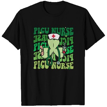 Discover Groovy PICU Nurse Funny St Patrick's Day T Shirts