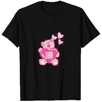 Discover Teddy bear valentine with balloons T Shirts