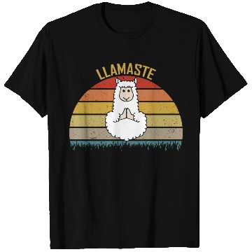 Discover Llamaste Funny Yoga For LLama Lover T Shirts