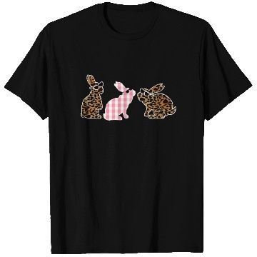 Discover Cute Leopard Plaid Bunny Sunglasses Easter Day T Shirts