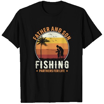 Discover Father and son fishing partners for life T Shirts