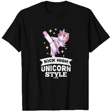 Discover Unicorn girl martial arts training T Shirts
