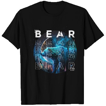 Discover Midnight Roar: A Bear's Lunar Adventure T Shirts