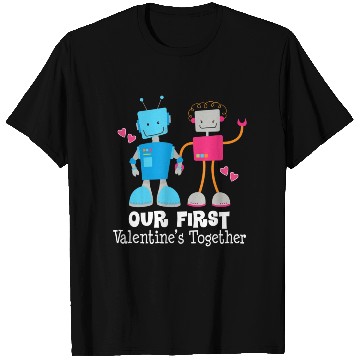 Discover Couples First Valentines Together Funny Robot T Shirts