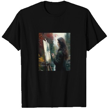 Discover Art Painter Girl Nature Painting Art Painter T Shirts
