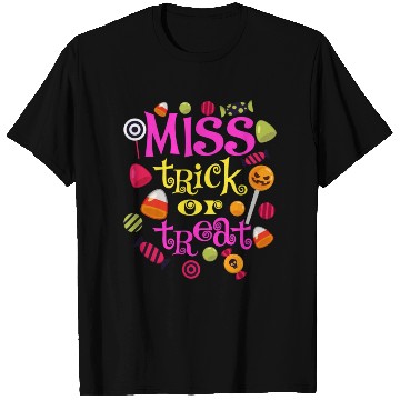 Discover Miss Trick Or Treat Halloween design T Shirts