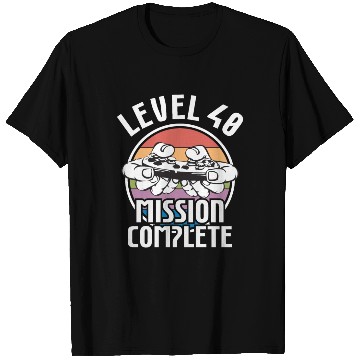 Discover Birthday Level 40 40th Birthday Gamer Gaming Gamer T Shirts