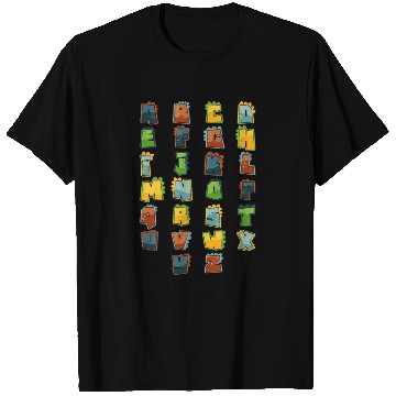 Discover Dino Lover Alphabet Dinosaur Letters T Shirts