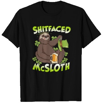 Discover St Patricks Day Sloth Shitfaced McSloth Drinking T Shirts