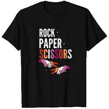 Discover Rock Paper Scissors Lesbian LGBT Pride Lesbian T Shirts