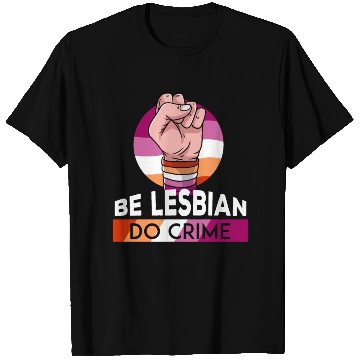 Discover Lesbian LGBT Pride Lesbian Rainbow Flag T Shirts