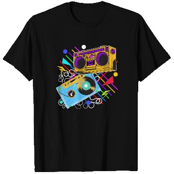 Discover 80s 90s Music Aesthetic Vintage Boombox Retro Cass T Shirts