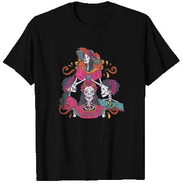 Discover Floral Tarot Card Sugar Skull Dia De Lost Muertos T Shirts