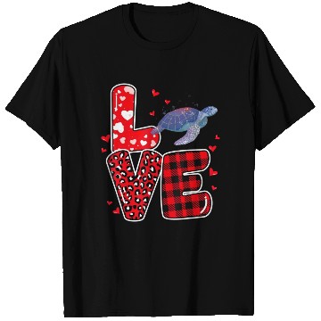 Discover Sea Turtle Lover Heart Sea Turtle Valentine T Shirts