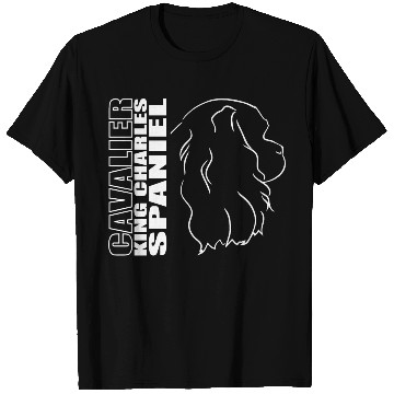 Discover Cavalier King Charles Spaniel Profile dog mom T Shirts