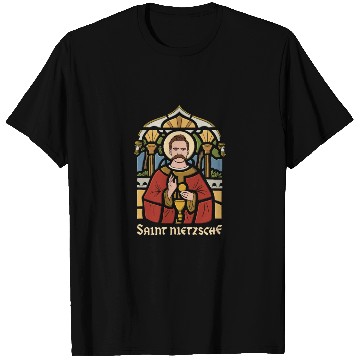 Discover Saint Nietzsche Design for a Philosophy Student T Shirts