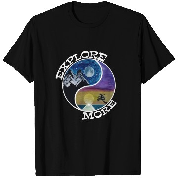 Discover Explore more mountains & oceans wanderlust guided T Shirts