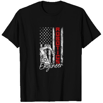 Discover Robot Robotics Engineer American T Shirts