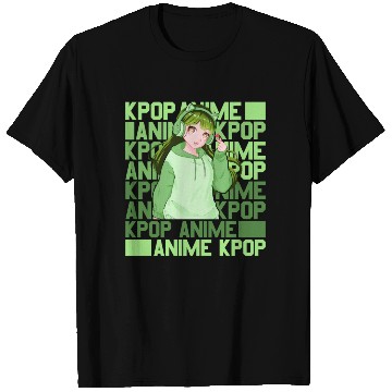 Discover Cute Anime And Kpop Girl Finger Heart Saranghae T Shirts