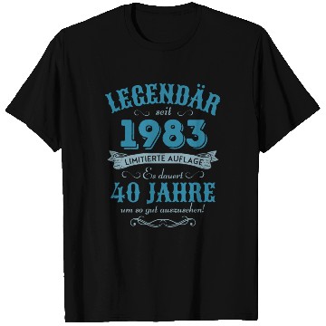Discover 40th Birthday Vintage 1983 T Shirts