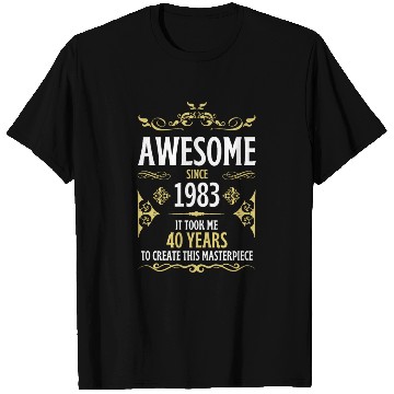 Discover 40th Birthday Vintage 1983 T Shirts
