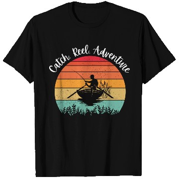 Discover Catch, Reel, Adventure T Shirts