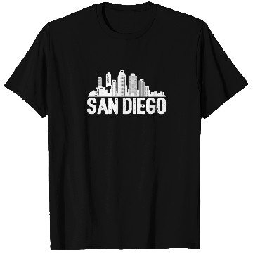 Discover San Diego Skyline T Shirts