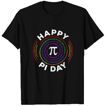 Discover Happy Pi Day with Rainbow Spiral, Pi Math T Shirts