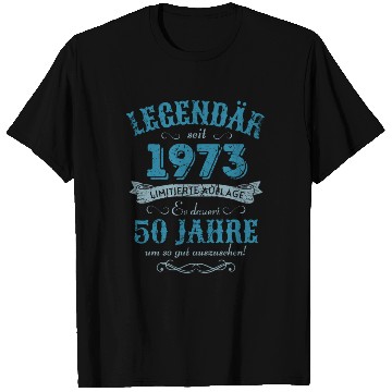 Discover 50th Birthday Vintage 1973 T Shirts