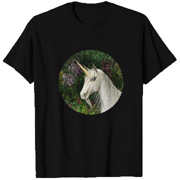 Discover Magical Unicorn Surrounded by Wildflowers T Shirts