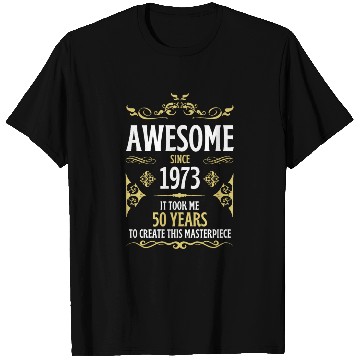 Discover 50th Birthday Vintage 1973 T Shirts