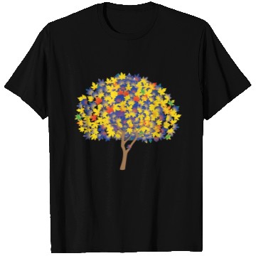 Discover autumn red tree T Shirts