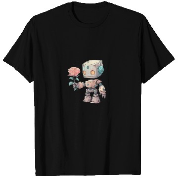 Discover Romantic Robot Gives Away Rose T Shirts