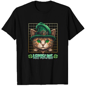 Discover St. Patrick's Day cats leprecats kittens T Shirts