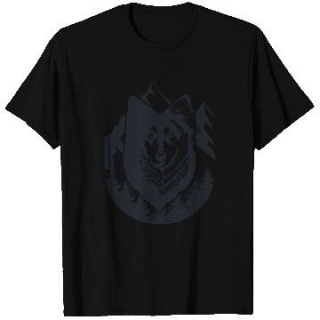 Discover Mountain forest and wolf T Shirts