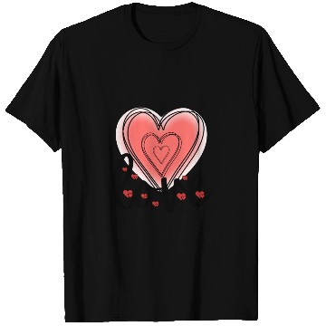 Discover Love Hearts Valentine's Day T Shirts