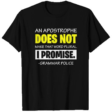 Discover Grammer Police - English Teacher T Shirts