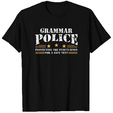 Discover Grammer Police - English Teacher T Shirts