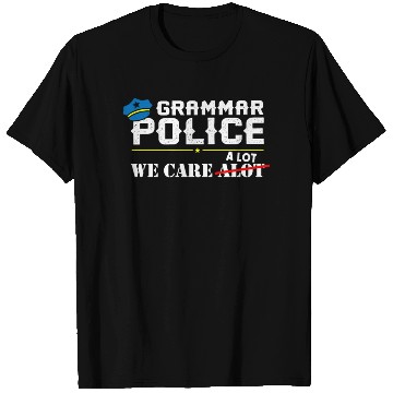 Discover Grammer Police - English Teacher T Shirts