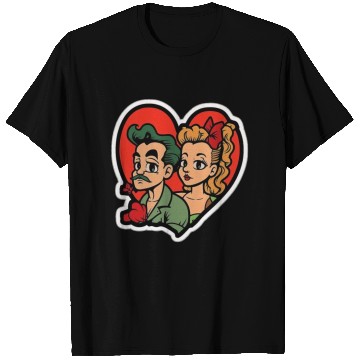 Discover Lovely Couple In Valentine’s Day T Shirts